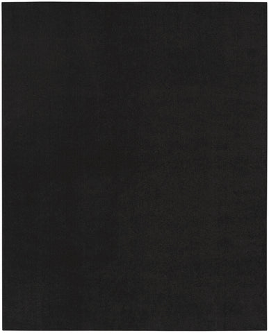 8' X 11' Black Indoor Outdoor Area Rug