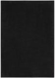 5' X 8' Black Power Loom Area Rug