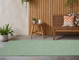 12' Blue Power Loom Runner Rug