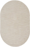6' X 9' Cream Indoor Outdoor Area Rug