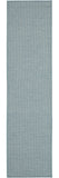 8' Aqua Power Loom Runner Rug