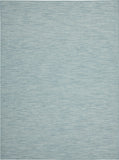 7' X 10' Aqua Indoor Outdoor Area Rug