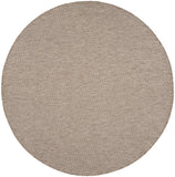 8' Beige Round Indoor Outdoor Area Rug