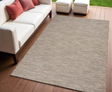 4' X 6' Beige Power Loom Area Rug