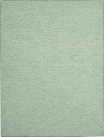 8' X 10' Blue And Green Indoor Outdoor Area Rug
