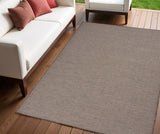 4' X 6' Brown Power Loom Area Rug
