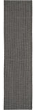 8' Charcoal Indoor Outdoor Runner Rug