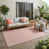 5' X 7' Red Indoor Outdoor Area Rug