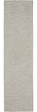 8' Gray Power Loom Runner Rug
