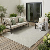 5' X 7' Light Gray Indoor Outdoor Area Rug