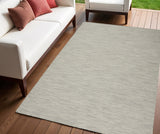 4' X 6' Gray Power Loom Area Rug