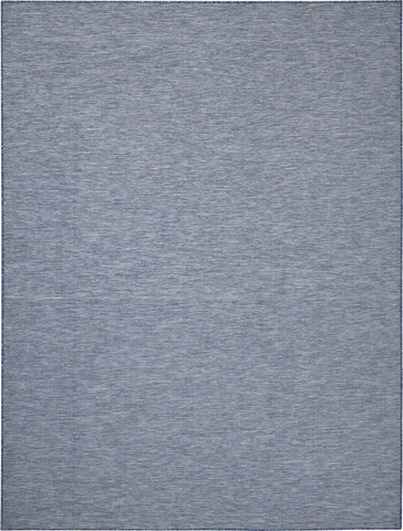 7' X 10' Navy Blue Indoor Outdoor Area Rug