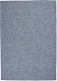 5' X 7' Navy Blue Indoor Outdoor Area Rug