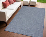 4' X 6' Navy Blue Power Loom Area Rug