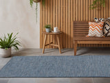 10' Navy Blue Power Loom Runner Rug