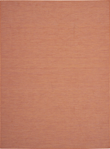 8' X 10' Terra Cotta Indoor Outdoor Area Rug