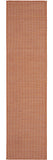 8' Rust Indoor Outdoor Runner Rug