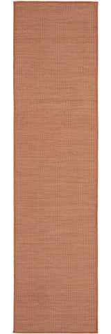 8' Rust Indoor Outdoor Runner Rug