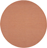 8' Terracotta Indoor Outdoor Area Rug