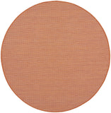 6' Terracotta Indoor Outdoor Area Rug