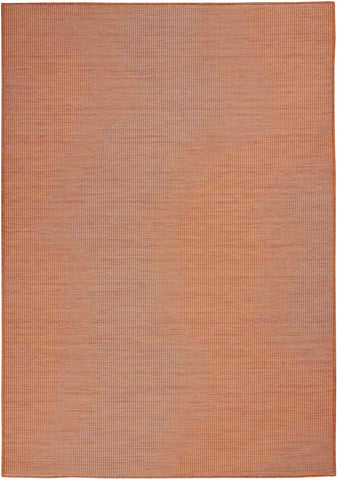 5' X 7' Terracotta Indoor Outdoor Area Rug