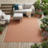 4' X 6' Terracotta Indoor Outdoor Area Rug