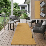 8' Yellow Indoor Outdoor Runner Rug
