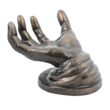5" Black Cast Iron Hand Tabletop Sculpture