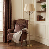60" Bronze Four Light Traditional Shaped Floor Lamp With Beige Square Shade