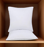 Set of Two Microfiber Down Alternative Medium Hypoallergenic European Size Bed Pillows