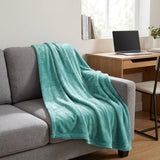 50" X 60" Turquoise Fleece Plush Throw Blanket