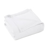 Queen White Cotton Waffle Weave Blanket