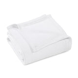 King White Cotton Waffle Weave Honeycomb Blanket