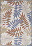 5' X 7' Blue Indoor Outdoor Area Rug