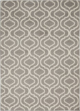 4' X 6' Gray Moroccan Power Loom Area Rug