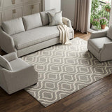 6' X 9' Gray Moroccan Power Loom Area Rug