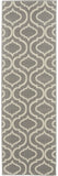 7' Gray Moroccan Power Loom Runner Rug