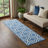 7' Gray Moroccan Power Loom Runner Rug