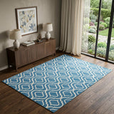 4' X 6' Gray Moroccan Power Loom Area Rug