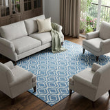 8' X 10' Gray Moroccan Power Loom Area Rug