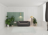 6' X 9' Gray Moroccan Power Loom Area Rug