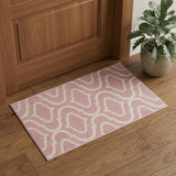 2' X 4' Gray Moroccan Power Loom Area Rug