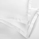 White Queen Cotton Blend Washable Duvet Cover Set