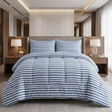 White Queen Cotton Blend Washable Duvet Cover Set