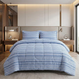 Gray King Cotton Blend Washable Duvet Cover Set