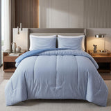 Ivory King Cotton Washable Duvet Cover Set