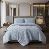 Taupe Queen Cotton Washable Duvet Cover Set