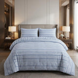 Charcoal King Cotton Washable Duvet Cover Set
