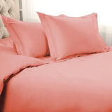 Dusty Rose King Cotton Washable Duvet Cover Set