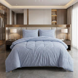Platinum King Cotton Washable Duvet Cover Set